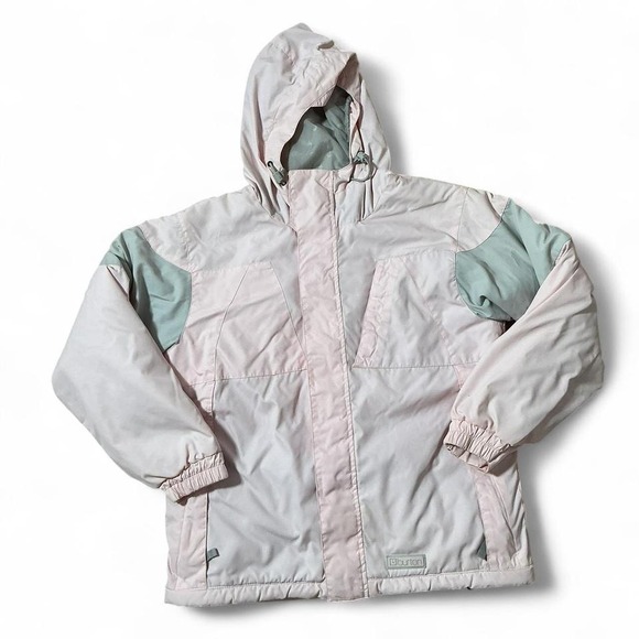 Burton Other - Burton Pink Ski Snowboard Jacket Hooded Girls Size L 14 16 Winter